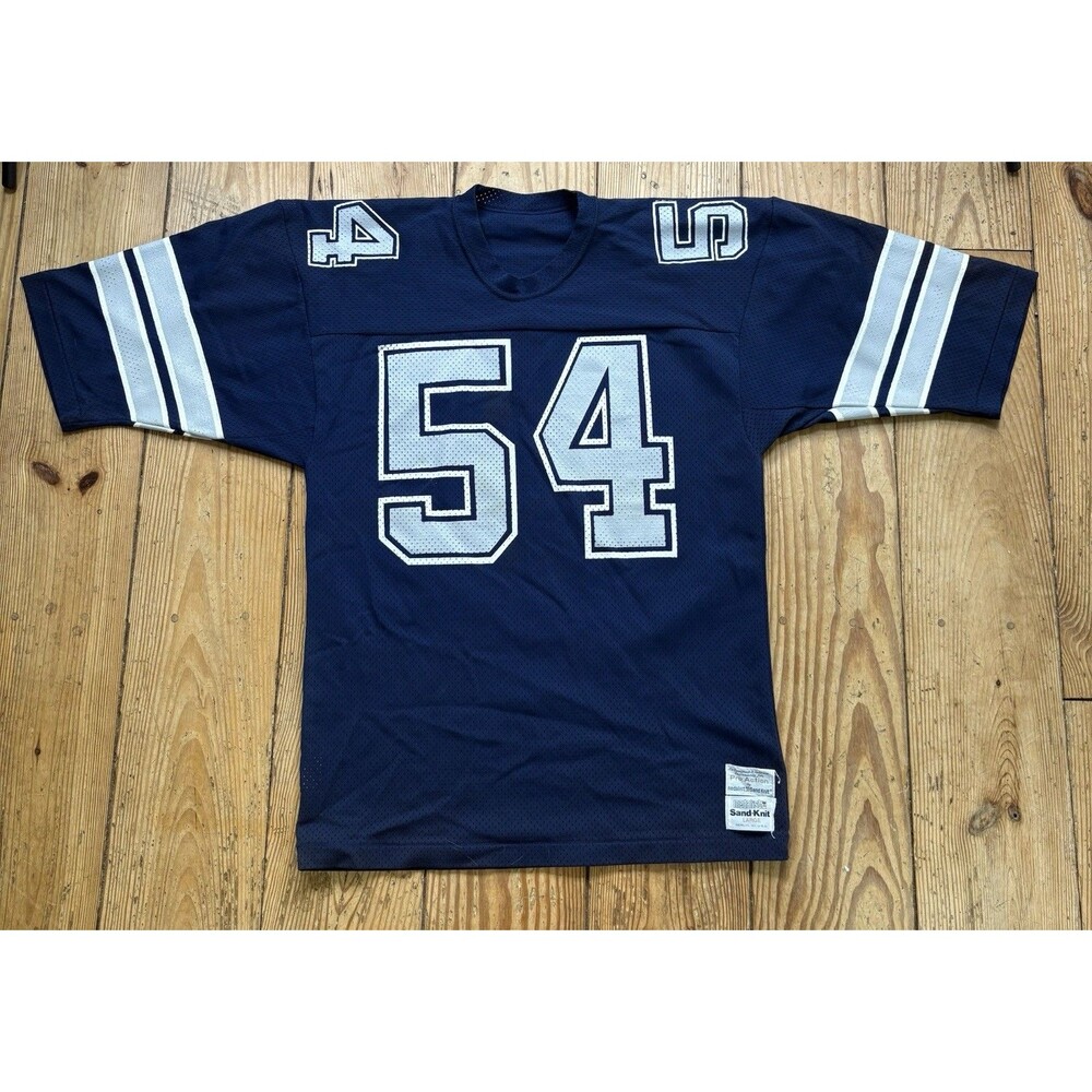 Vintage 1980s Dallas Cowboys Sand Knit Pro Action Randy White #54 Jersey NFL